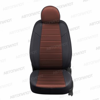 13 849 р. Чехлы сидений (экокожа/алькантара) Автопилот  Ford S-Max  CJ (2014-2019) (черный/шоколад)  с доставкой в г. Таганрог. Увеличить фотографию 2