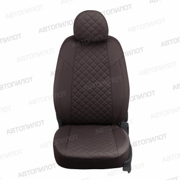 14 499 р. Чехлы сидений (экокожа, Comfort) Автопилот Ромб  Haval H9 (2019-2021) 2-ой рестайлинг (шоколад)  с доставкой в г. Таганрог. Увеличить фотографию 4