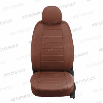 21 599 р. Чехлы сидений (экокожа, 8 мест) Автопилот  Hyundai Starex/Grand Starex/H1  TQ (2007-2022) дорестайлинг, рестайлинг, 2-ой рестайлинг (коричневый)  с доставкой в г. Таганрог. Увеличить фотографию 4