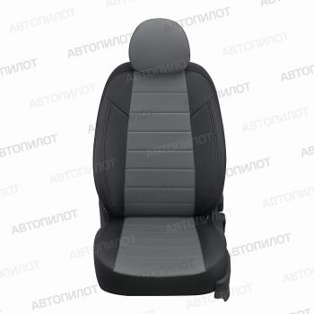 13 849 р. Чехлы на сиденья Экокожа (к. Comfort Luxe экокожа) Автопилот  Уаз Патриот ( 23632,  3163 5 дв.) (2016-2025) 2-ой рестайлинг пикап, 2-ой рестайлинг (черный/серый)  с доставкой в г. Таганрог. Увеличить фотографию 4