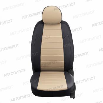 13 849 р. Чехлы на сиденья Экокожа (к. Comfort Luxe экокожа) Автопилот  Уаз Патриот ( 23632,  3163 5 дв.) (2016-2025) 2-ой рестайлинг пикап, 2-ой рестайлинг (черный/бежевый)  с доставкой в г. Таганрог. Увеличить фотографию 5