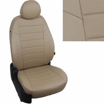 7 499 р. Чехлы на сиденья Экокожа (к. Comfort Luxe экокожа) Автопилот  Уаз Патриот  23632 (2016-2025) 2-ой рестайлинг пикап (темно-бежевый)  с доставкой в г. Таганрог. Увеличить фотографию 2