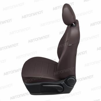 13 849 р. Чехлы на сиденья Экокожа (к. Comfort Luxe экокожа) Автопилот  Уаз Патриот ( 23632,  3163 5 дв.) (2016-2025) 2-ой рестайлинг пикап, 2-ой рестайлинг (шоколад)  с доставкой в г. Таганрог. Увеличить фотографию 5