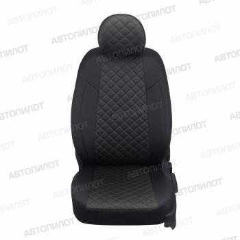 14 499 р. Чехлы на сиденья Ромб (к. Comfort Luxe экокожа) Автопилот  Уаз Патриот  23632 (2016-2025) 2-ой рестайлинг пикап (черный)  с доставкой в г. Таганрог. Увеличить фотографию 4