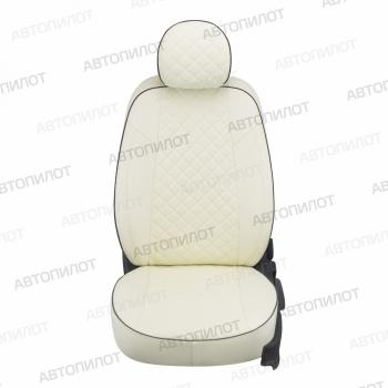 7 999 р. Чехлы на сиденья Ромб (к. Comfort Luxe экокожа) Автопилот Уаз Патриот 3163 5 дв. 2-ой рестайлинг (2017-2025) (белый)  с доставкой в г. Таганрог. Увеличить фотографию 3