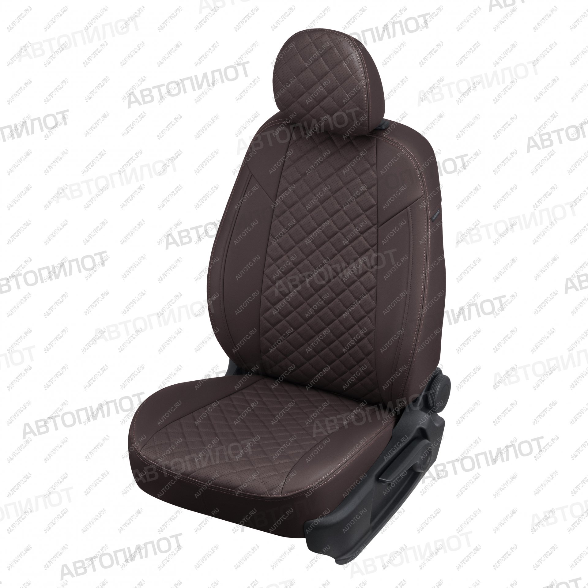 14 499 р. Чехлы на сиденья Ромб (к. Comfort Luxe экокожа) Автопилот  Уаз Патриот ( 23632,  3163 5 дв.) (2016-2025) 2-ой рестайлинг пикап, 2-ой рестайлинг (шоколад)  с доставкой в г. Таганрог