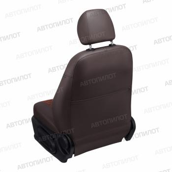 14 899 р. Чехлы на сиденья Алькантара ромб (к. Comfort Luxe экокожа) Автопилот  Уаз Патриот  23632 (2016-2025) 2-ой рестайлинг пикап (шоколад)  с доставкой в г. Таганрог. Увеличить фотографию 5