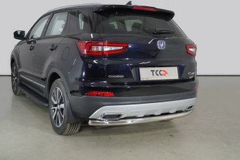 15 999 р. Защита задняя (нержавейка 60,3 мм), ТСС Тюнинг Changan CS55 дорестайлинг (2017-2018)  с доставкой в г. Таганрог. Увеличить фотографию 1