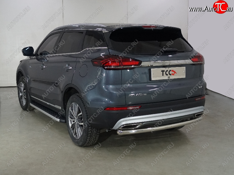 18 399 р. Защита задняя (центральная 60,3 мм) ТСС Тюнинг  Geely Atlas Pro  NL3 (2019-2025)  с доставкой в г. Таганрог