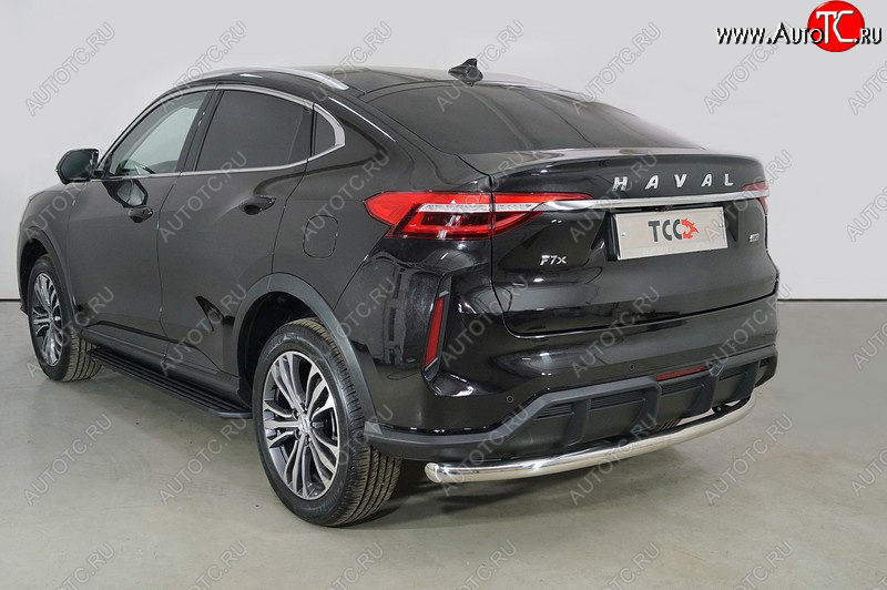 14 899 р. Защита задняя (нержавейка 60,3 мм), ТСС Тюнинг  Haval F7x (2022-2024)  рестайлинг  с доставкой в г. Таганрог