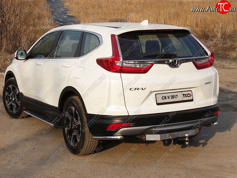 10 799 р. Защита заднего бампера (уголки, d42,4 мм) TCC  Honda CR-V  RW,RT (2016-2022) дорестайлинг, рестайлинг  с доставкой в г. Таганрог