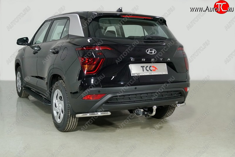 13 999 р. Защита заднего бампера (уголки, d42,4 мм) TCC  Hyundai Creta  SU (2020-2022)  с доставкой в г. Таганрог