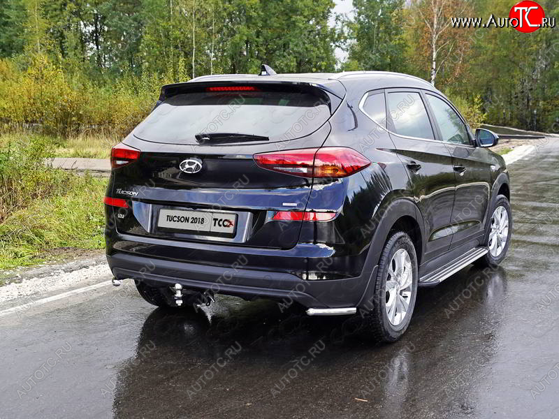 12 299 р. Защита заднего бампера (уголки, d42,4 мм) TCC  Hyundai Tucson  TL (2018-2021) рестайлинг  с доставкой в г. Таганрог