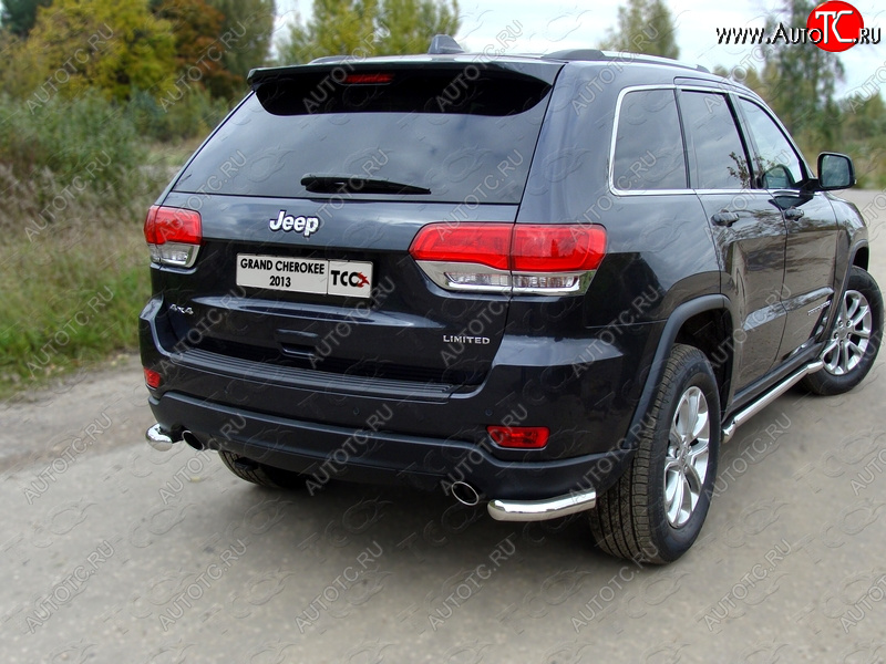 18 699 р. Защита заднего бампера (уголки, d60,3 мм) TCC  Jeep Grand Cherokee  WK2 (2013-2018) 1-ый рестайлинг  с доставкой в г. Таганрог