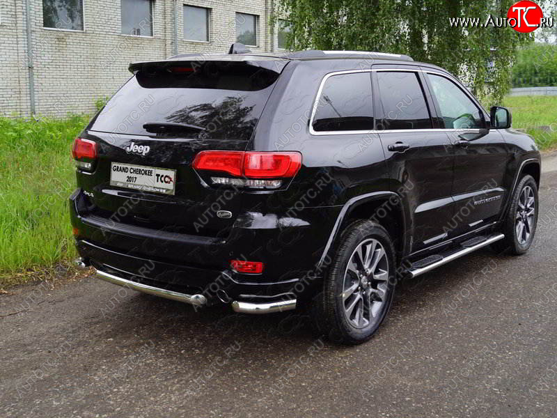 18 699 р. Защита заднего бампера (уголки, d60,3 мм) TCC  Jeep Grand Cherokee  WK2 (2017-2022) 2-ой рестайлинг  с доставкой в г. Таганрог