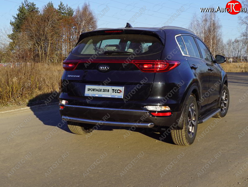 18 699 р. Защита задняя (нержавейка 60,3 мм) ТСС Тюнинг  KIA Sportage  4 QL (2018-2022) рестайлинг  с доставкой в г. Таганрог