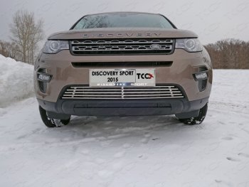 Декоративная вставка решетки радиатора ТСС Тюнинг Land Rover Discovery Sport L550 дорестайлинг (2014-2019) ()