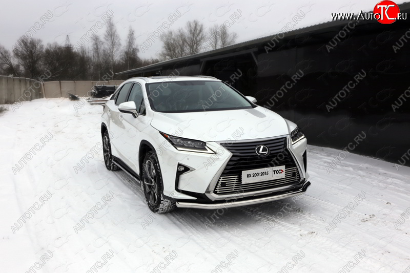 22 999 р. Защита переднего бампера нижняя d60,3 мм ТСС Тюнинг Lexus RX350 AL10 рестайлинг (2012-2015) (нержавейка)  с доставкой в г. Таганрог