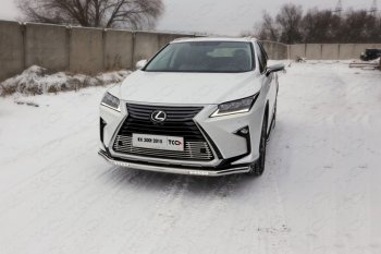 Защита переднего бампера нижняя с ДХО 60,3 мм ТСС Тюнинг Lexus RX350 AL10 рестайлинг (2012-2015)