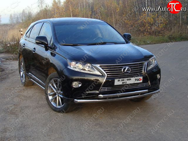 30 999 р. Защита переднего бампера нижняя 60,3*60,3 мм ТСС Тюнинг Lexus RX350 AL10 рестайлинг (2012-2015) (нержавейка)  с доставкой в г. Таганрог