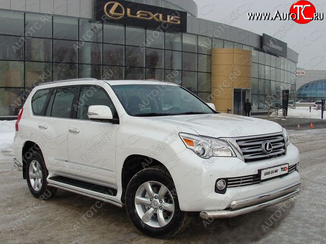 38 949 р. Защита переднего бампера нижняя d76,1*75 мм ТСС Тюнинг  Lexus GX460  J150 (2009-2013) дорестайлинг (нержавейка)  с доставкой в г. Таганрог