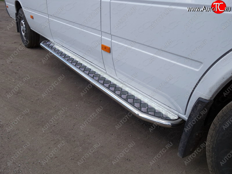 29 449 р. Порог с площадкой, ТСС Тюнинг  Mercedes-Benz Sprinter  W906 (2014-2018) рестайлинг (с площадкой 42,4 мм)  с доставкой в г. Таганрог