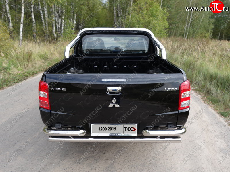 55 999 р. Защита кузова d76,1 мм (только для кузова) ТСС Тюнинг  Mitsubishi L200  5 KK,KL (2015-2019) дорестайлинг (нержавейка)  с доставкой в г. Таганрог