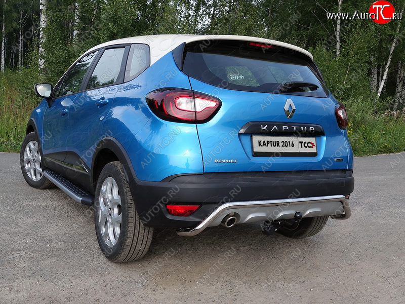 17 999 р. Защита задняя (нержавейка d42,4 мм), ТСС Тюнинг  Renault Kaptur (2016-2020) дорестайлинг  с доставкой в г. Таганрог