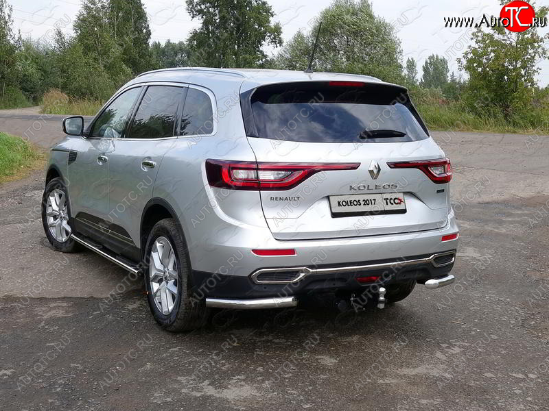 17 999 р. Защита заднего бампера (уголки, d60,3 мм) TCC  Renault Koleos  2 (2016-2024)  с доставкой в г. Таганрог