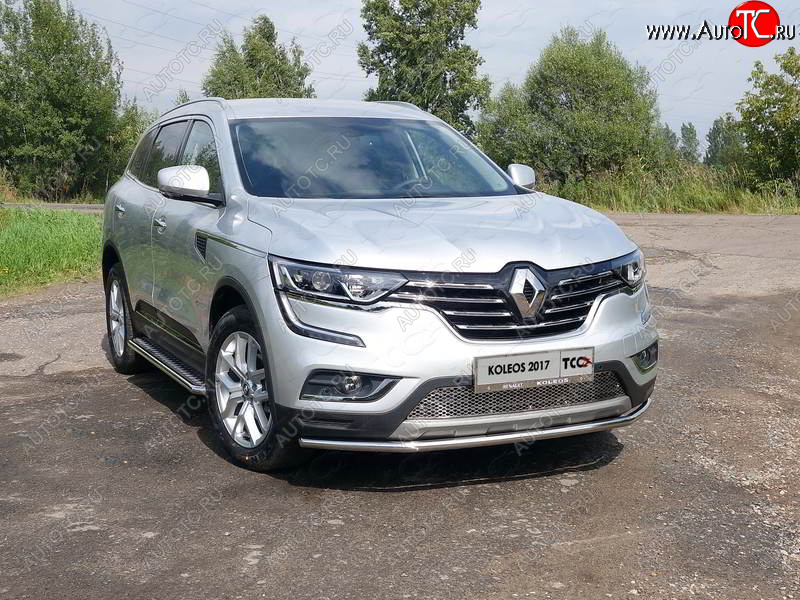 14 999 р. Защита переднего бампера нижняя 42,4 мм ТСС Тюнинг  Renault Koleos  2 (2016-2024)  с доставкой в г. Таганрог