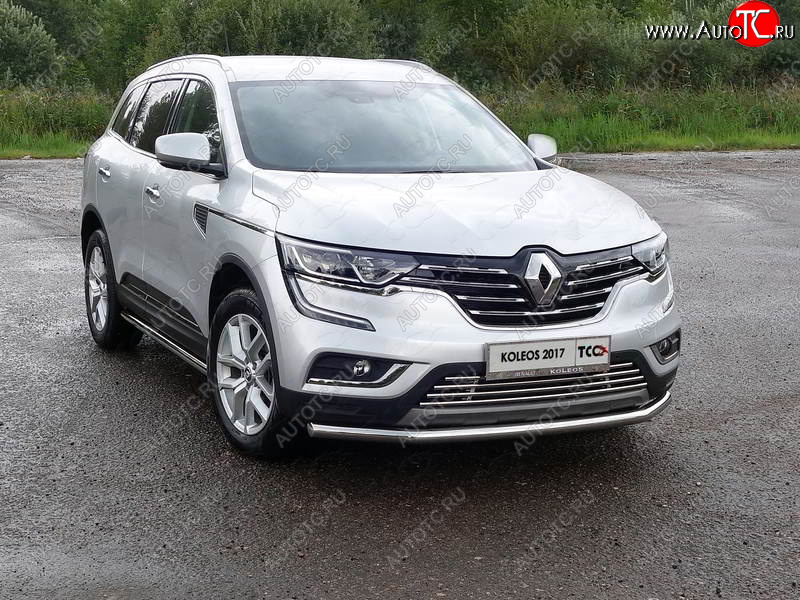 18 699 р. Защита переднего бампера нижняя d60,3 мм ТСС Тюнинг Renault Koleos 2 (2016-2024) (нержавейка)  с доставкой в г. Таганрог