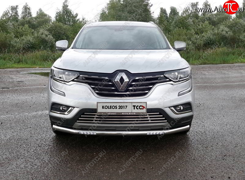 35 849 р. Защита переднего бампера нижняя с ДХО 60,3 мм ТСС Тюнинг  Renault Koleos  2 (2016-2025) (нержавейка)  с доставкой в г. Таганрог