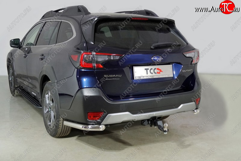 19 849 р. Защита заднего бампера (уголки, d60,3 мм) TCC  Subaru Outback  BT (2019-2024) универсал  с доставкой в г. Таганрог