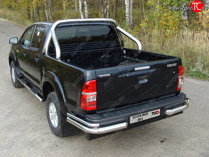 57 999 р. Защита кузова d76,1 мм (только для кузова) ТСС Тюнинг Toyota Hilux AN20,AN30  2-ой рестайлинг (2011-2016) (нержавейка)  с доставкой в г. Таганрог