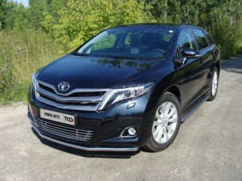 Защита переднего бампера нижняя d42,4 мм ТСС Тюнинг Toyota (Тойота) Venza (Венза)  GV10 (2012-2016) GV10 рестайлинг  (нержавейка)