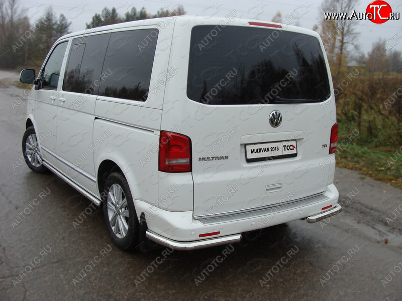 21 799 р. Защита заднего бампера (уголки, d60,3 мм) TCC  Volkswagen Multivan  T5 (2009-2015) рестайлинг  с доставкой в г. Таганрог