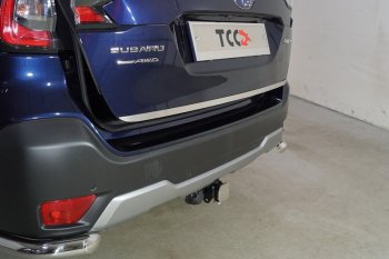 2 489 р. Накладка на заднюю дверь, ТСС Тюнинг  Subaru Outback  BT (2019-2025) универсал (лист шлифованный)  с доставкой в г. Таганрог. Увеличить фотографию 1