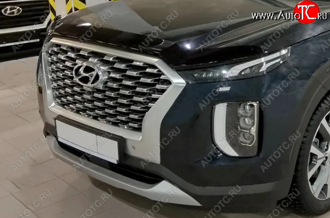 3 169 р. Дефлектор капота SIM  Hyundai Palisade  LX2 (2018-2022)  с доставкой в г. Таганрог