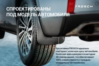 1 029 р. Брызговики передние (optimum) FROSCH  Haval Dargo (2022-2025)  с доставкой в г. Таганрог. Увеличить фотографию 1