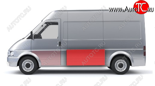 1 889 р. Левая средняя боковая панель (ремонтная) Wisentbull Fiat Ducato 244 (2002-2012)  с доставкой в г. Таганрог