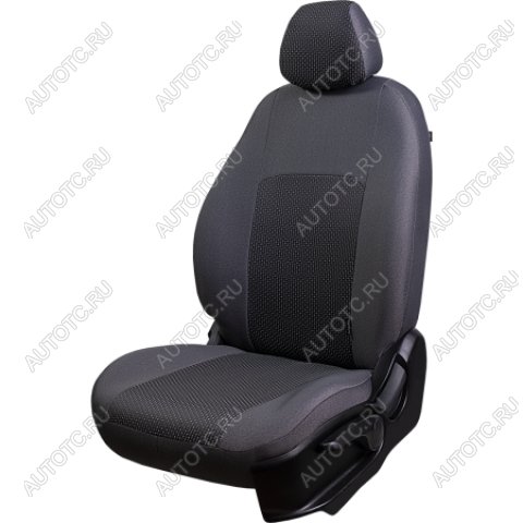 7 299 р. Комплект чехлов для сидений (РЗС 40/60 3Г Жаккард) Дублин Lord Autofashion Hyundai IX35 LM дорестайлинг (2009-2013) (серый, вставка Сеул серая)  с доставкой в г. Таганрог