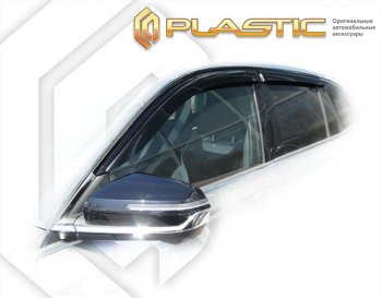 1 999 р. Дефлектора окон CA-Plastic  Geely Monjaro (2022-2024) (серия Сlassic полупрозрачный, без хром. молдинга)  с доставкой в г. Таганрог. Увеличить фотографию 2