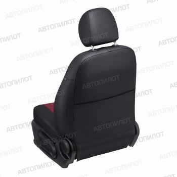 14 249 р. Чехлы сидений (экокожа) Автопилот  Geely Atlas Pro  NL3 (2019-2025) (черный/бордовый)  с доставкой в г. Таганрог. Увеличить фотографию 4