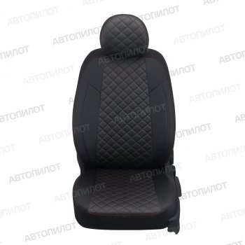 7 799 р. Чехлы сидений (экокожа) Автопилот Ромб  Geely Atlas Pro  NL3 (2019-2025) (черный/красная строчка)  с доставкой в г. Таганрог. Увеличить фотографию 3