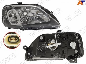 Фара правая (под корректор) TYC Renault Logan 1 дорестайлинг (2004-2010)