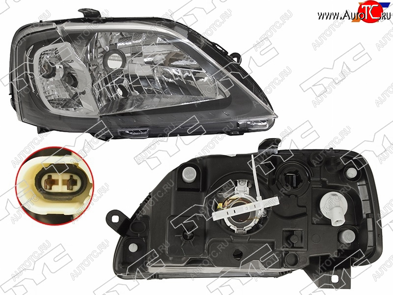 5 999 р. Фара правая (под корректор) TYC Renault Logan 1 дорестайлинг (2004-2010)  с доставкой в г. Таганрог