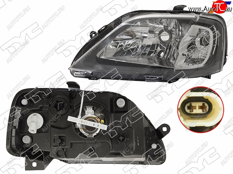 5 999 р. Фара левая (под корректор) TYC Renault Logan 1 дорестайлинг (2004-2010)  с доставкой в г. Таганрог