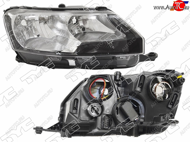 12 799 р. Фара правая TYC Skoda Rapid NH3 дорестайлинг лифтбэк (2012-2017)  с доставкой в г. Таганрог