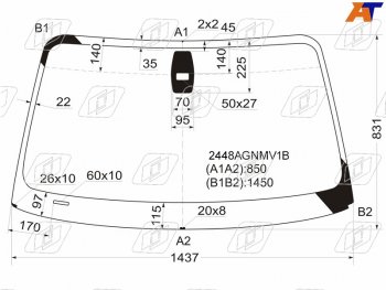 Стекло лобовое (Датчик дождя) BMW FUYAO BMW 1 серия E87 хэтчбэк 5 дв. дорестайлинг (2004-2007)