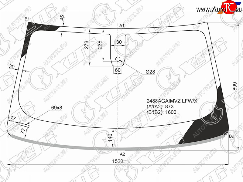 10 699 р. Стекло лобовое (Датчик дождя Молдинг) XYG  BMW X4  G02 (2018-2021) дорестайлинг  с доставкой в г. Таганрог